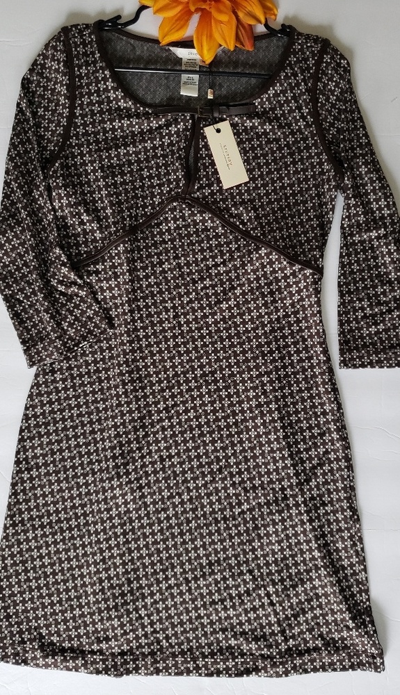NWT🌼STUDIO M DRESS 🤎 - Picture 3 of 9
